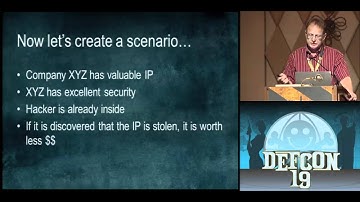 DEFCON 19: How Misdirection Can Be Used To Steal Information Without Being Detected (w speaker)