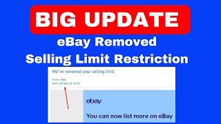 eBay Selling Limit Big Update by eBay by Ecomreels 1,046 views 2 months ago 47 seconds