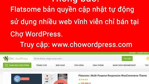 Hướng dẫn cài đặt và kích hoạt theme Flatsome