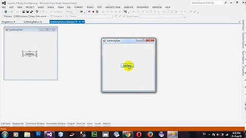How to Substring methods in C# NET 2012