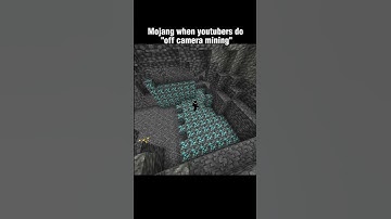 Mojang when YouTubers do "off camera mining" 💀