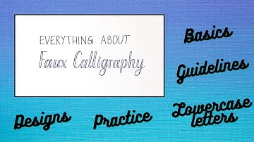 How to do faux calligraphy|For Beginners|Letter with normal pen|Complete guide to faux calligraphy