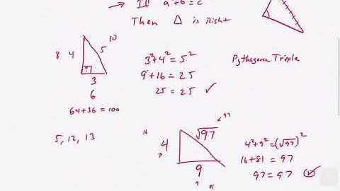 PreCalc Pythagorean Theorem