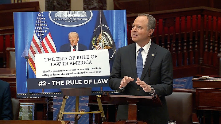 Schiff Takes To Senate Floor to Lay Out the Top 10 Ways Trump is Wrecking America