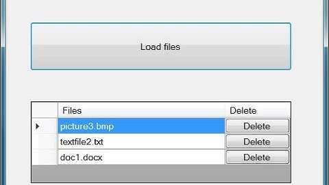 VB datagridview with delete button