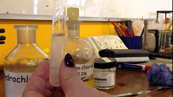 AQA Required Practical - Identifying ions. Test for Sulfate Ions.