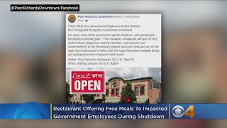 Government Shutdown: Restaurant Offers Free Meals To Workers Not Getting Paid