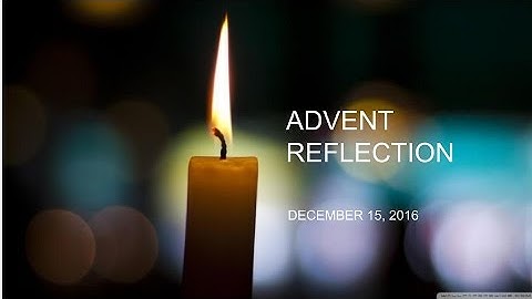 Advent Reflection:  Darkness & Light