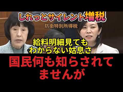 【給料明細に載らない税金】復興税が防衛費に"すり替え"！2047年まで続く負担増の真実を梅村議員が国会で暴く