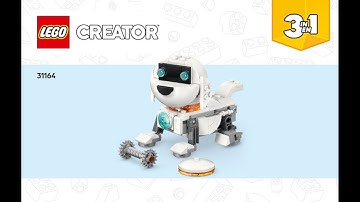 LEGO Instructions | Creator 3in1 | 31164 | Space Robot | Space Dog