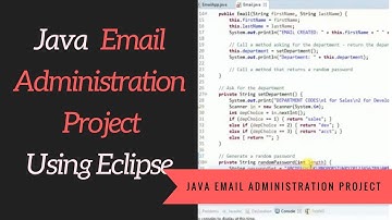 Java Email Administration Application Project using Eclipse for Beginners[Step by Step] Must Watch!!