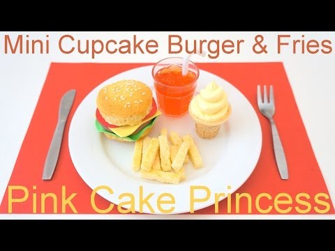 april-fools'-prank-trick-food-recipe---mini-cupcake-burger-&-fries-meal-by-pink-cake-princess