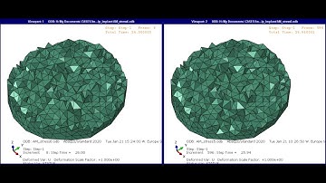 Using Abaqus to simulate additive manufacturing – Printing an optimized hip implant