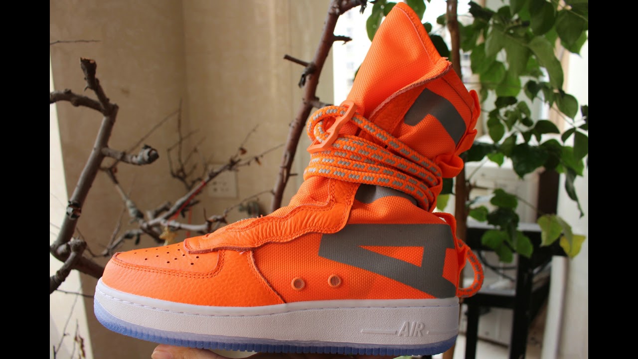nike air force 1 sf high orange