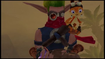 Jak 3: save the wastlanders and fight the dark maker satellite.