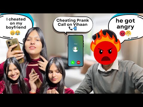 Cheating prank on My boyfriend 🤧🤧 vihaan got angry 😡😡