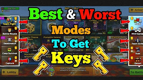 Best and Worst Modes To get Keys in Pixel Gun 3D