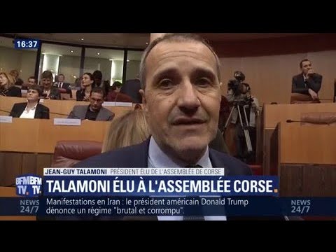 Image du reportage Talamoni élu président à l’Assemblée de Corse satisfait d'avoir obtenu la majorité absolue (BFMTV)