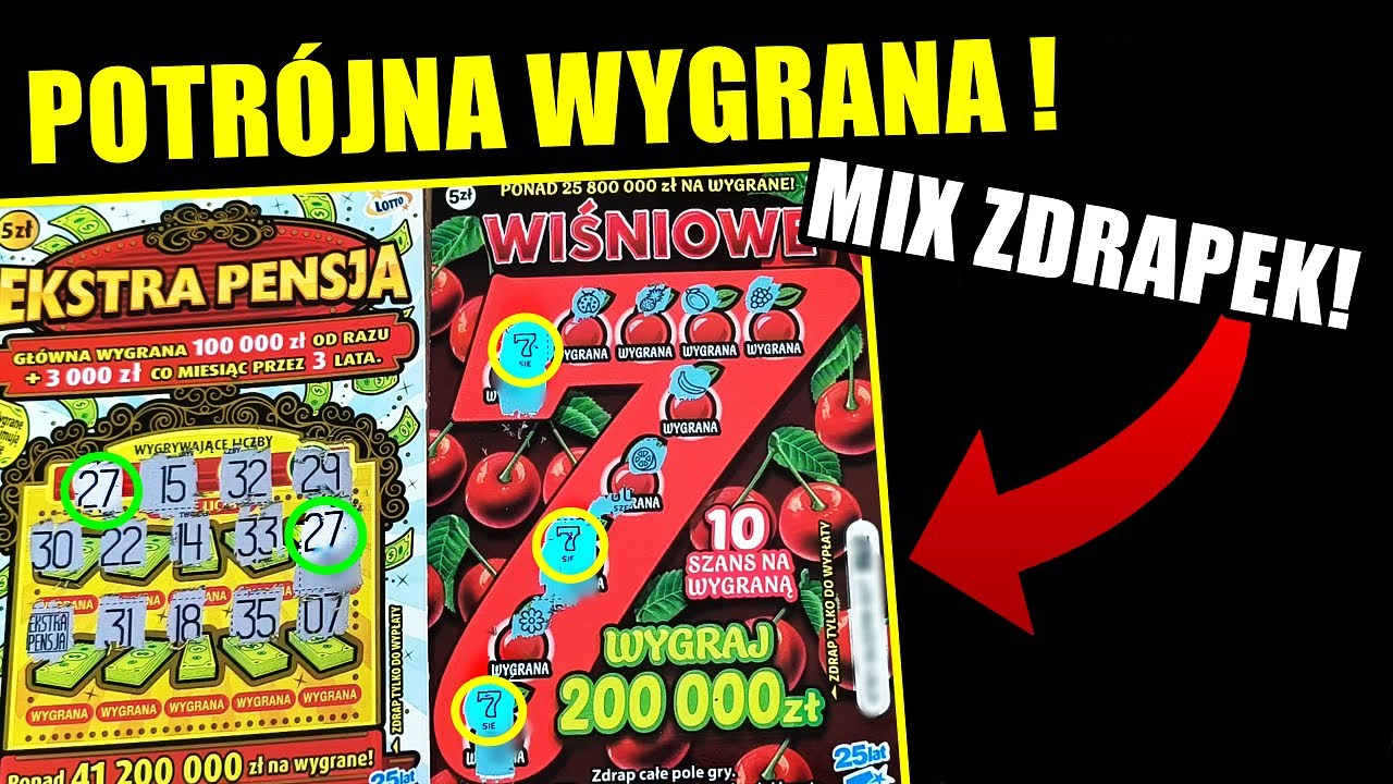 Zdrapki Lotto - POTRÓJNA WYGRANA W ZDRAPCE! MIX ZDRAPEK ZA 55 ZŁ !