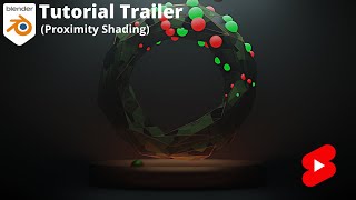 Proximity Shading | Blender Tutorial | Geometry Nodes | Animation | #shorts #youtubeshorts #trending