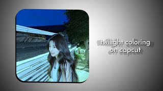tutorial coloring twilight || CAPCUT