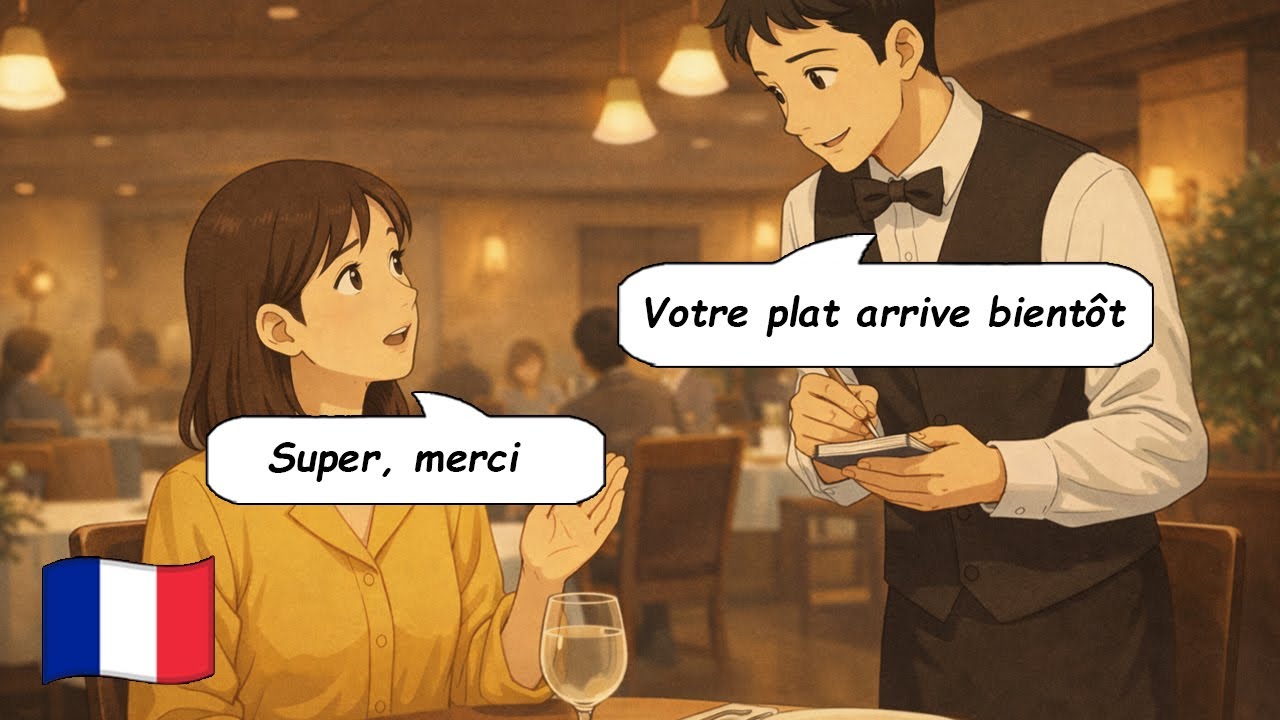 10 полезных французских диалогов для начинающих | «Разговоры в ресторане» |Практика разговорной речи