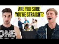 Gay men and straight men play truth or drink