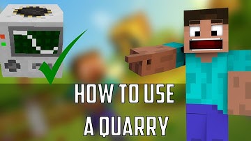 HOW TO USE A QUARRY BUILDCRAFT | QUARRY TEKKIT TUTORIAL | HOW TO USE THE TEKKIT/MINECRAFT QUARRY |