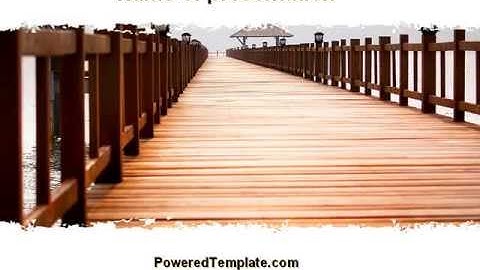 Beach Pier PowerPoint Template by PoweredTemplate.com