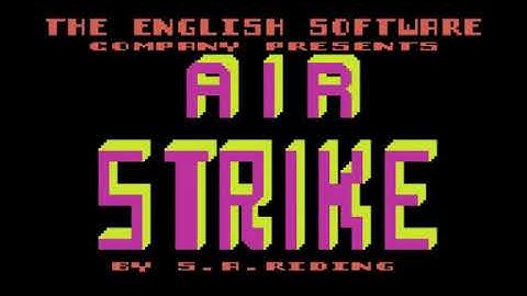 Air Strike on Atari 400/800 (English Software 1982)