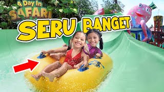 ALUNA DAN AMANDA MAIN SELUNCURAN DI WATERPARK TAMAN SAFARI BALI‼️😱