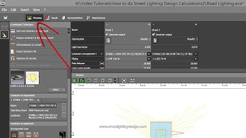 How to rotate the Luminaire in road lighting design