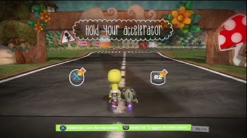[HD] Little Big Planet Karting Public Beta ~Tutorials Gameplay~