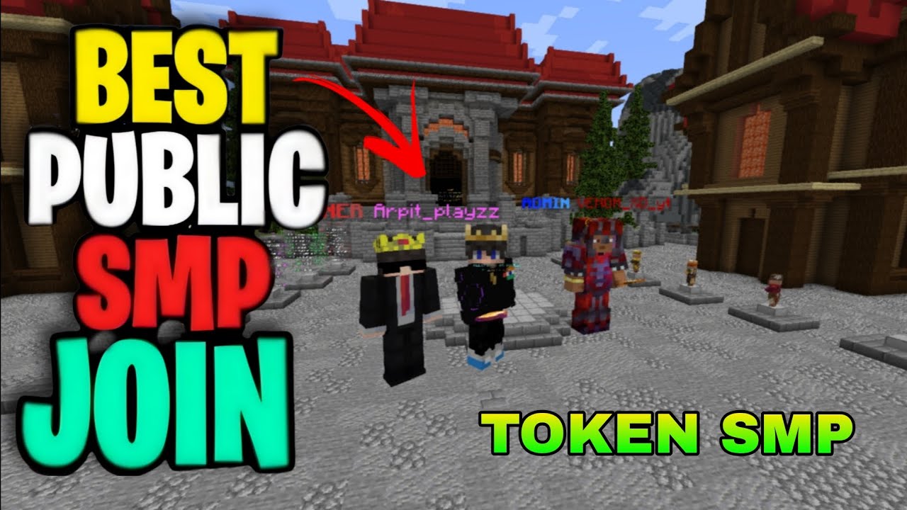 🏆 Join Best Token Public Smp Server For Minecraft 💰 | Java + PE | Free To Join ⭐ 