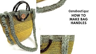 How to crochet lovely handle for bags