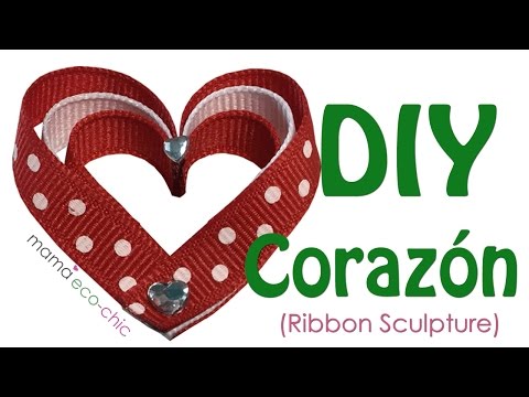 DIY Heart 2 Ribbon Sculpture 