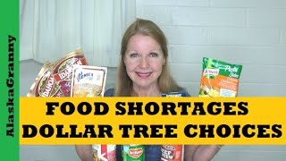 Food Shortages Dollar Tree Prepping Supplies Choices...Coming Financial Crisis