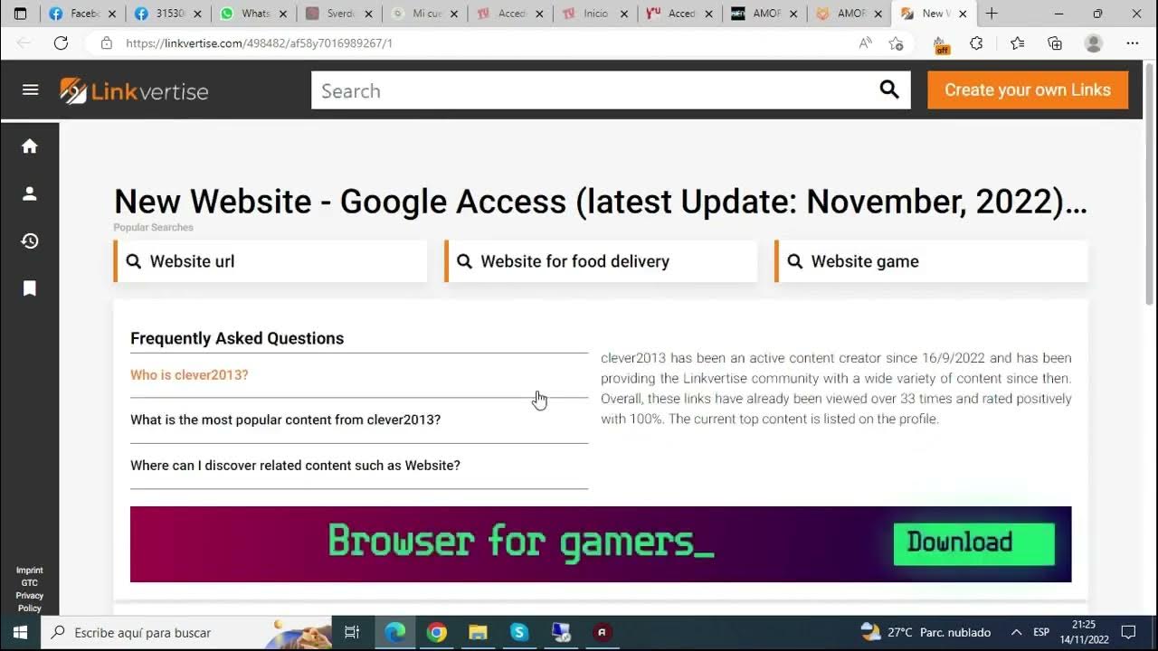 How to pass LinkVertise (Saltar acortador LinkVertise) - YouTube