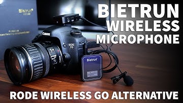 Bietrun Wireless Microphone Setup - Rode Wireless Go Alternative for Smartphones and DSLRs