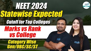 NEET 2024 Statewise Expected Cutoff For Top Colleges | Rank Vs Marks Vs College @InfinityLearn_NEET