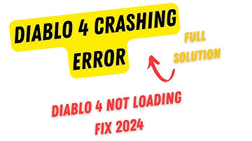 how to fix diablo 4 crashing error | Diablo IV on Steam CRASH FIX