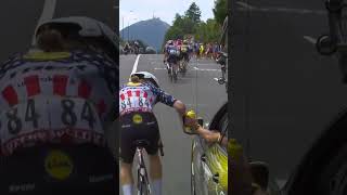 Rival Teams, Shared Respect Quinn Simmons Received A Much-Needed Bottle From Visma - Lease A Bike