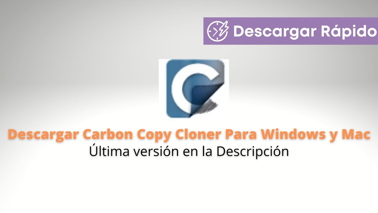 Descargar Carbon Copy Cloner Última Versión para Windows y Mac YouTube