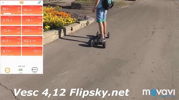 Compare test Flipsky Dual FSESC6 6 and FSESC4 12 with VESC6 by trampa board