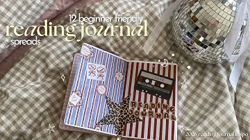 how to start a reading journal for 2026 💌 12 beginner friendly spread set ups