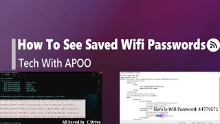 How To See Saved Wifi Passwords In All Windows  | Tech With Apoo screenshot 4