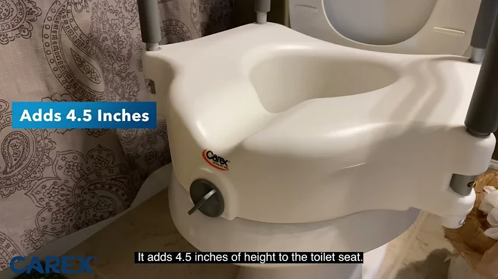 Carex Classics Raised Toilet Seat with Armrests - Unboxing, Installation, & Review
