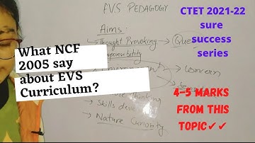 EVS curriculum according to NCF 2005 #EVSpedagogy #CTET2021 #Ctet #paper1