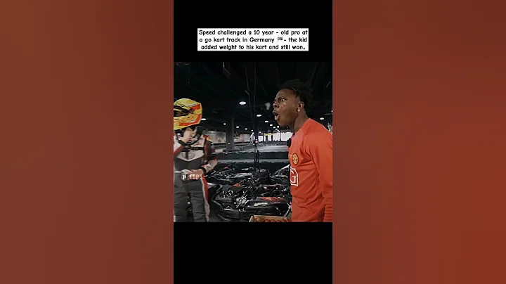 Speed challenged a 10 year - old pro at a go kart track in Germany 🇩🇪🏁 #ishowspeed #race #gokart