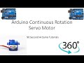 Arduino Continuous Rotation Servo Motor Tutorial